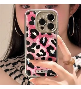Coverzone iPhone 13 Pro Max ile Uyumlu Leopar Desenli ?effaf K?l?f Parlak ve ??k Tasar?m Darbe Emici Koruma 2mm Kamera Korumal? Arka Kapak No 3