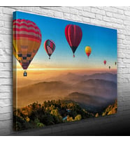 Sıcak Hava Balonları Kanvas Tablo 50 x 70