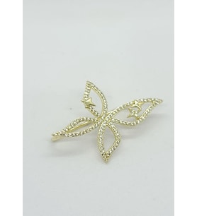Yıldız Detaylı Kelebek Gold EarCuff