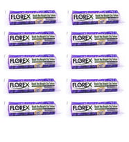 Florex 60 Litre Büzgülü Lavanta Kokulu Çöp Torbası Poşeti / 65 x 70 Cm. - 10x10 Rulo / Paket (Mor)