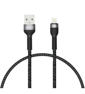 Lexroo Shira Serisi Lightning USB Kablo 30cm - Siyah