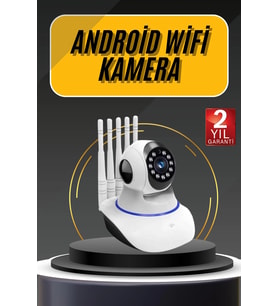 Akıllı Gece Görüşlü Sensörlü Wifi Kamera Telefondan Takip Edilebilir
