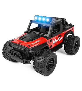 1:16 Off Road Şarjlı RC Uzaktan Kumandalı Renkli Farlar Kırmızı Arazi Aracı 20 Km/s Hızında Hediyeli