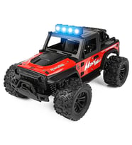 1:16 Off Road Şarjlı RC Uzaktan Kumandalı Renkli Farlar Kırmızı Arazi Aracı 20 Km/s Hızında Hediyeli