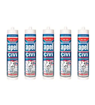 5 Adet Apel Silikon Sıvı Çivi Montaj Kit Güçlü Yapıştırıcı 390 gr 