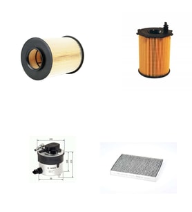 Bosch Filtre Bakım Seti Volvo C30 1.6 D 109 Beygir Dizel 2007-2012 Hava + Yağ F + Yakıt F. + Polen Bosch