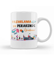 Pazarlama Ve Perakende Öğretmeni Kupa Bardak Porselen