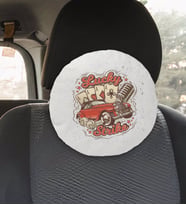 BK Gift Lucky Strike Tasarımlı Yuvarlak Araç Koltuk Yastığı-1