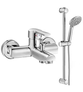 ECA Delta Banyo Bataryası + ECA Logica Sürgülü Duş Seti Üst Takımı