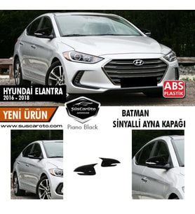 Hyundai Elantra Sinyalli 2016-2018 Batman Yarasa Ayna Kapağı