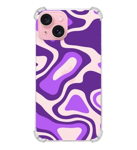 PrintiFy Apple iPhone 15 Plus (Kamera Açık) Uyumlu Köşe Korumalı Renkli Desen Kılıf