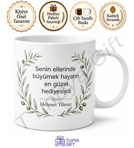 Babaya Teşekkür Mesajlı Özel Kupa Bardak Babalar Günü Hediyesi