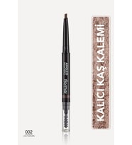 Açılı Kaş Kalemi Ve Kaş Fırçası (açık Kahve) - Angled Brow Pencil - 002 Light Brown - 8690604572045