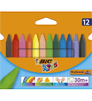 Bic Pastel Boya Plastidecor Karton Kutu Üçgen 12 Lİ 829773 (Karışık)