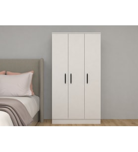 ABETE-3 KAPILI BEYAZ GARDIROP