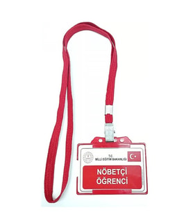 Nöbetçi Öğrenci Yaka Kartı İpli - 2 adet