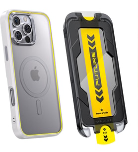 Aohi The Future Iphone 16 Pro Max Kılıfı Beyaz, Tam Kaplayan Kırılmaz Temperli Camlı Koruma (Çok Renkli)