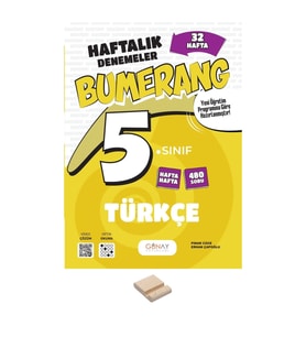 5. Sınıf Bumerang 32 Haftalık Türkçe Denemeleri+ Telefon Standı