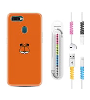Oppo A5S A15 A16 A54 A55 A73 A74 Kılıf Kablo Koruma Spiral Silikon Garfi 1733