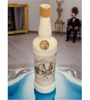 White Dream handmade şişe şamdan