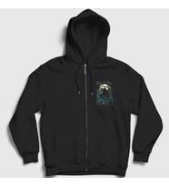 Presmono Unisex Siyah Angel Children Of Bodom Fermuarlı Kapüşonlu Sweatshirt 374668tt