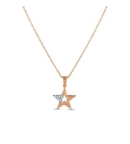0.03 Karat Pırlanta Yıldız Trend Kolye