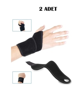 2 Adet Başparmak Destekli El Bilek Ateli Spor Bileklik
