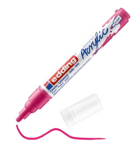 Edding Akrilik Markör Kalem Telemagenta Koyu Pembe - 2 adet