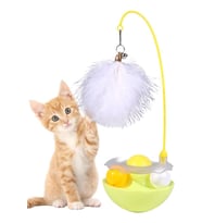 Kedi Otlu Hacı Yatmaz Kedi Oyuncağı Hareketli Devrilmez Peluş Tüylü Zilli Kedi Oyun Topu Oyuncak (Karışık)
