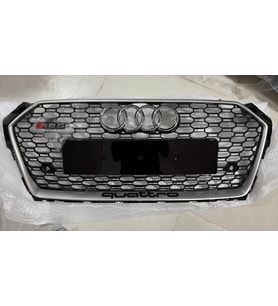 Audi A5 Rs5 Ön Panjur Gri Çerceve Piano Black 2017-2019 Arası Uyumlu
