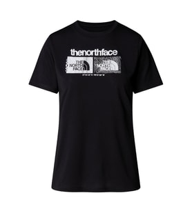 The North Face  Kadın FOUNDATION Tişört GRAPHIC 1 NF0A8BRZJK31 (Siyah)