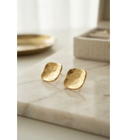 316L Çelik Gold Renk Ters Bombe Model Küpe TJ-BKP12016