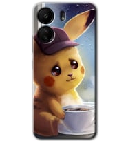 Xiaomi Redmi 13C Kılıf HD Desen Baskılı Kılıf - Üzgün Pikaçu