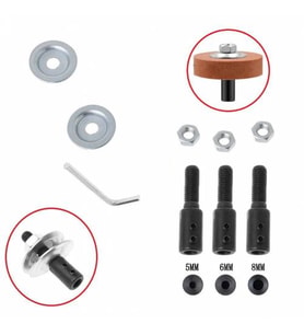 Motor için Bağlantı Şaftı Somunlu kaplin Mandren Adaptör 5mm 6mm 8mm mil Uyumlu 3lü Bağlama mili
