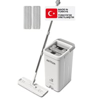 Çok Amaçlı Temizlik Seti, 10L Kova, Kolay Sıkmalı, Mikrofiber Bezli