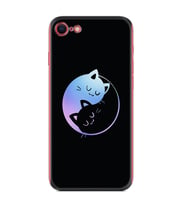 Apple iPhone 5 6 7 8 Plus Se XR Kılıf Desemli Silikon Love Cats 1604