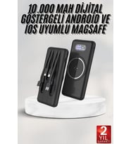 Northcity 10000mAh LED Ekranlı Kablosuz ve Hızlı Şarj Cihazı