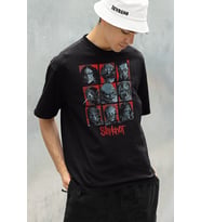 Slipknot Rock Metal Müzik Grubu Baskılı Unisex Oversize Tişört