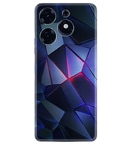 Spark 10 Pro Kılıf Resimli Desenli Silikon Platinium Series Üçgenler 2 1872