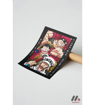 One Piece Kid Luffy Law Poster, Çerçevesiz Yüksek Kalite Duvar Afişi - Anime Severlere