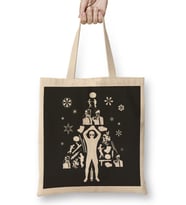 Pulp Fiction Christmas Tree Silhouette Bez Çanta Uzun Saplı