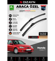 Honda Civic 7 Ön Cam Silecek Seti 2001-2006 Premium Araca Özel 60-38 Cm A+ Kalite