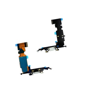iPhone 8 Plus Şarj Soketli Mikrofon Flex Flex Beyaz