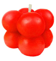 25 Adet MUM BUBBLE KIRMIZI 3,5X3,5 CM PK:1-
