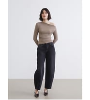 LCW Jeans Siyah Balloon Fit Kadın Jean Pantolon
