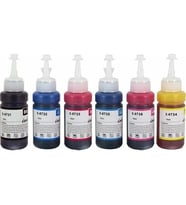 Photo Print® Premium® Epson L810 Uyumlu 6 Renk Kaliteli Mürekkep Seti (Çok Renkli)