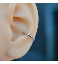 Günlük Kullanım Düz Silver Earcuff Sıkıştırmalı Kıkırdak küpesi (Çok Renkli)