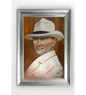 Gümüş Çerçeveli Atatürk Tablo cv1007