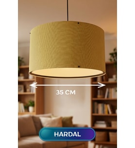 Hardal Kumaş Başlıklı Sarkıt ize 35 CM