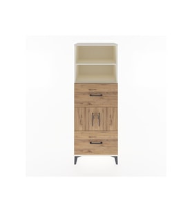 Hyperion Dolap 3 Raflı 2 Çekmeceli 2 Kapaklı 60x44x163 Aytaşı-Çam